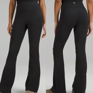 Lululemon High Waist Flare Leggings Yoga Pants Black 8 Full Length